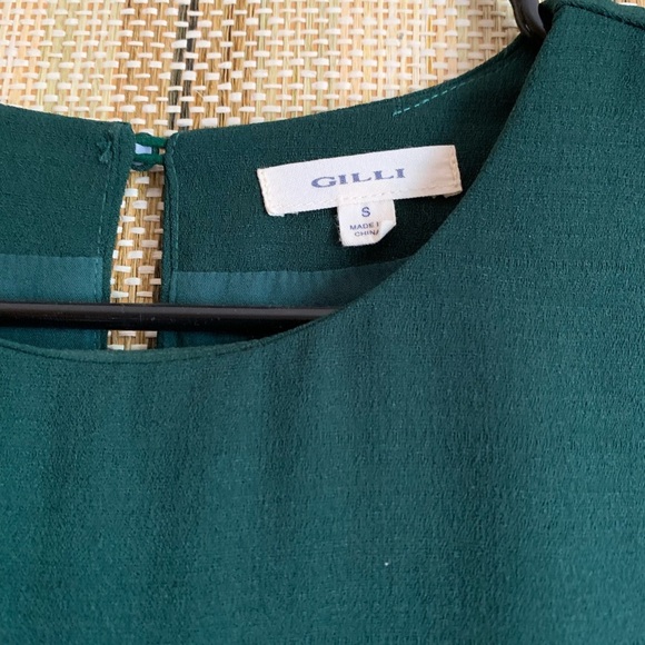 Gilli Formal Dress Hunter Green Women Size Small MIDI Long Sleeve Casual - Picture 2 of 4
